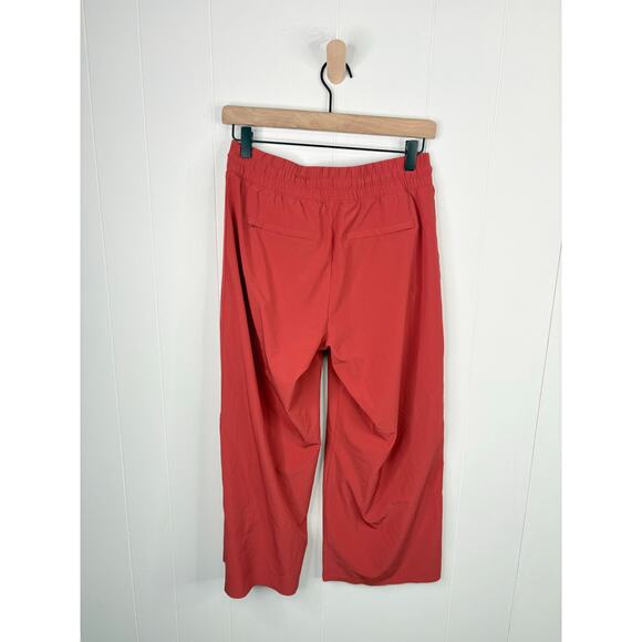 Athleta Avenue Cropped Wide Leg Pants Size 0 Burnt Orange Athleisure - Picture 7 of 9